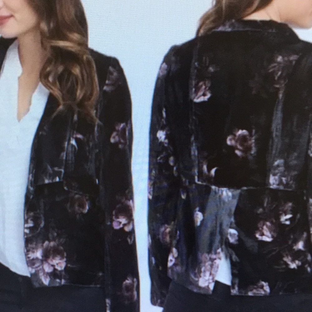Floral Velvet Women's Jacket